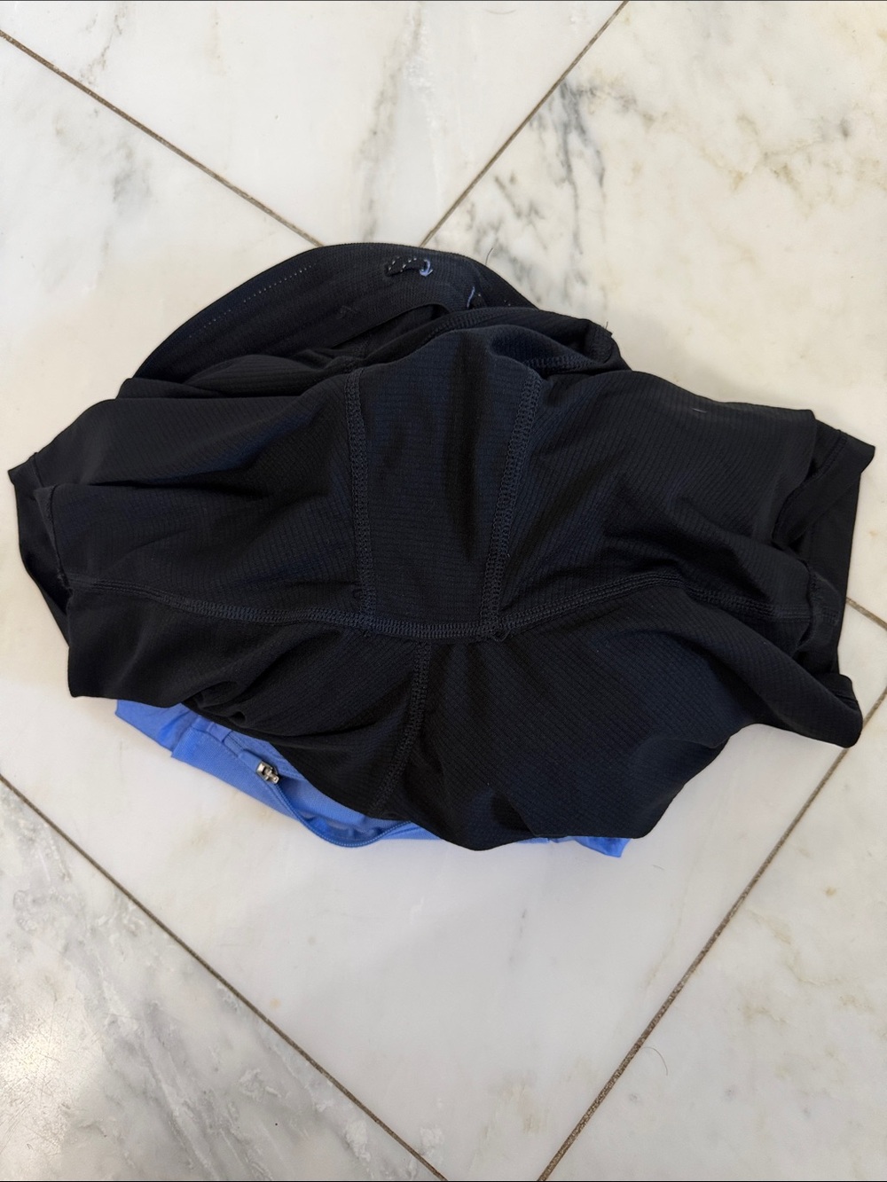 Nike Running Division medium light blue lined active athletic 3-pocket shorts - Picture 10 of 10